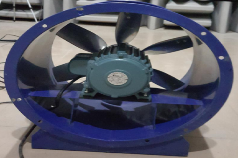 九洲普惠POG-3.5A軸流風(fēng)機(jī)在丹測半消聲室內(nèi)的噪聲測試案例與結(jié)果分析